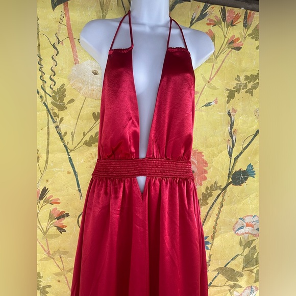 Free People Red Look Into the Sun Maxi Dress - Picture 6 of 9